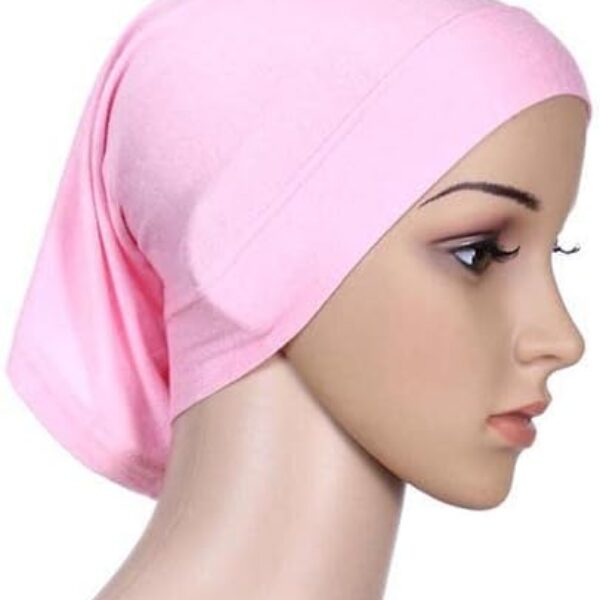 Under Scarf Bonnet Cap ( Pink Colour )