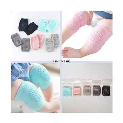Toddler Kids Safety of Knees, Knee Pad (Baby Knee Pad Socks, 2) pack of 2Pair