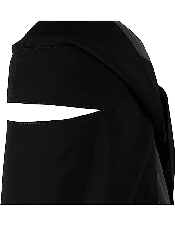 Saudi Flap Naqab for Muslim Women SUPER BREATHABLE VEIL (Black, Free Size) - Image 2
