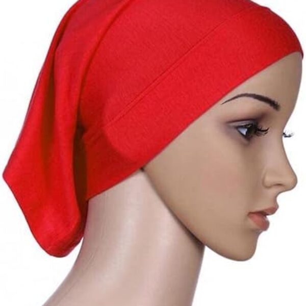 Under Scarf Bonnet Cap (Red Colour)