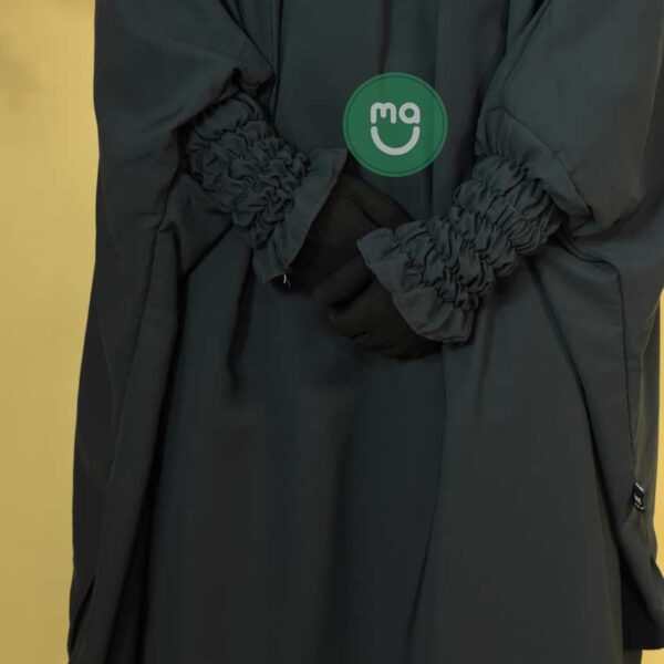 Grey-Arwa Jilbab Muslim Prayer Islamic Loose Dress FREE SIZE 2-Pieces Praying Set