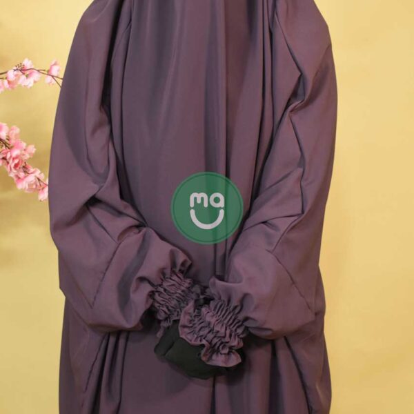 Violet-Arwa Jilbab Muslim Prayer Islamic Loose Dress FREE SIZE 2-Pieces Praying Set