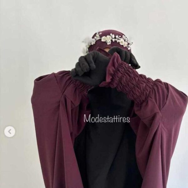 Arwa Jilbab with skirt- Violet