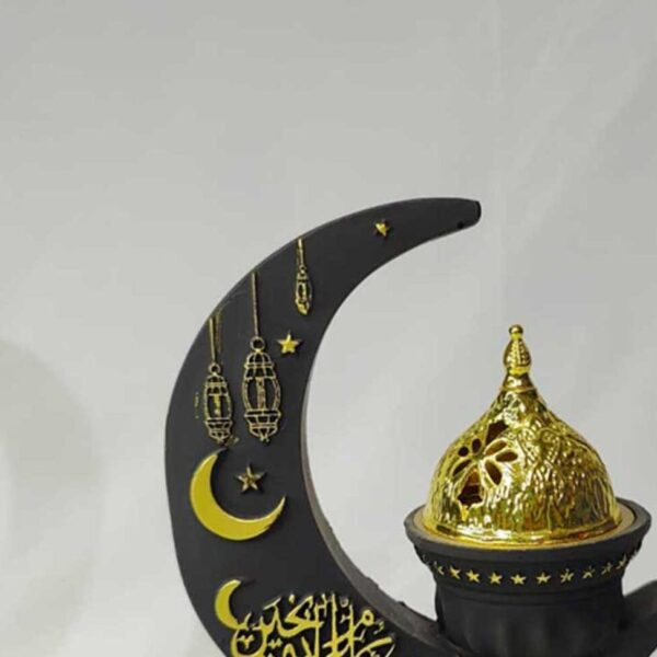 Ceramic Arabic Calligraphy Manual Bakhoor Burner-Black