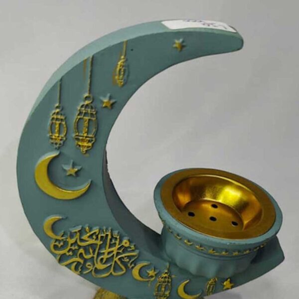 Ceramic Arabic Calligraphy Manual Bakhoor Burner-Grey