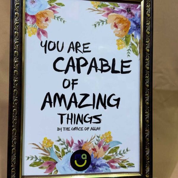 YOU ARE CAPABLE OF AMAZING THINGS WALL FRAME