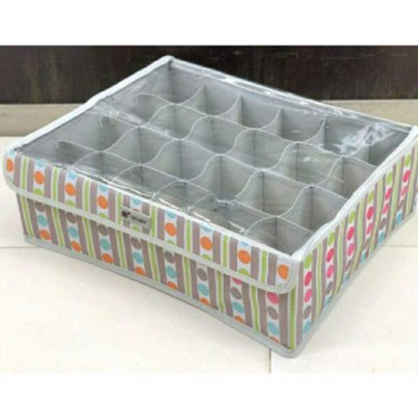 Grid Foldable Storage Box-Random Color