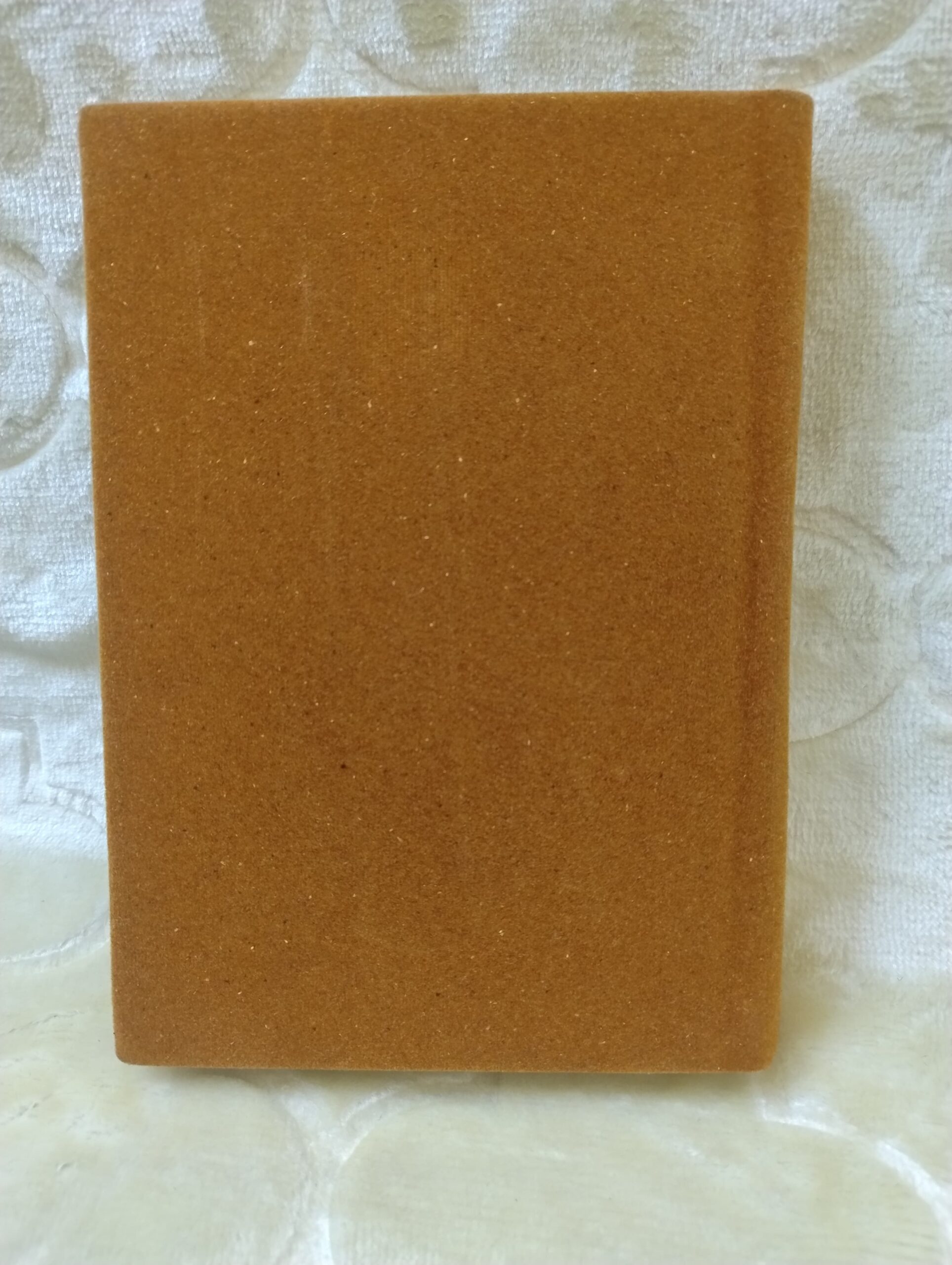Elegant Customizable Quran with Velvet Orange Cover