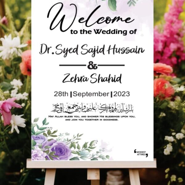 Customizable Welcome Board Sun Board Base Vinyl Digital Printed