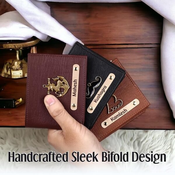 The Unique Gift Studio Leather Wallet for Men and Boys Customized Wallet Customise Gifts for Men