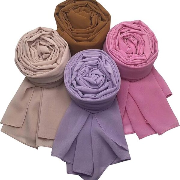 Women Soft Chiffon Georgette Scarves Shawl Stoles Long Scarf Wrap head Scarves